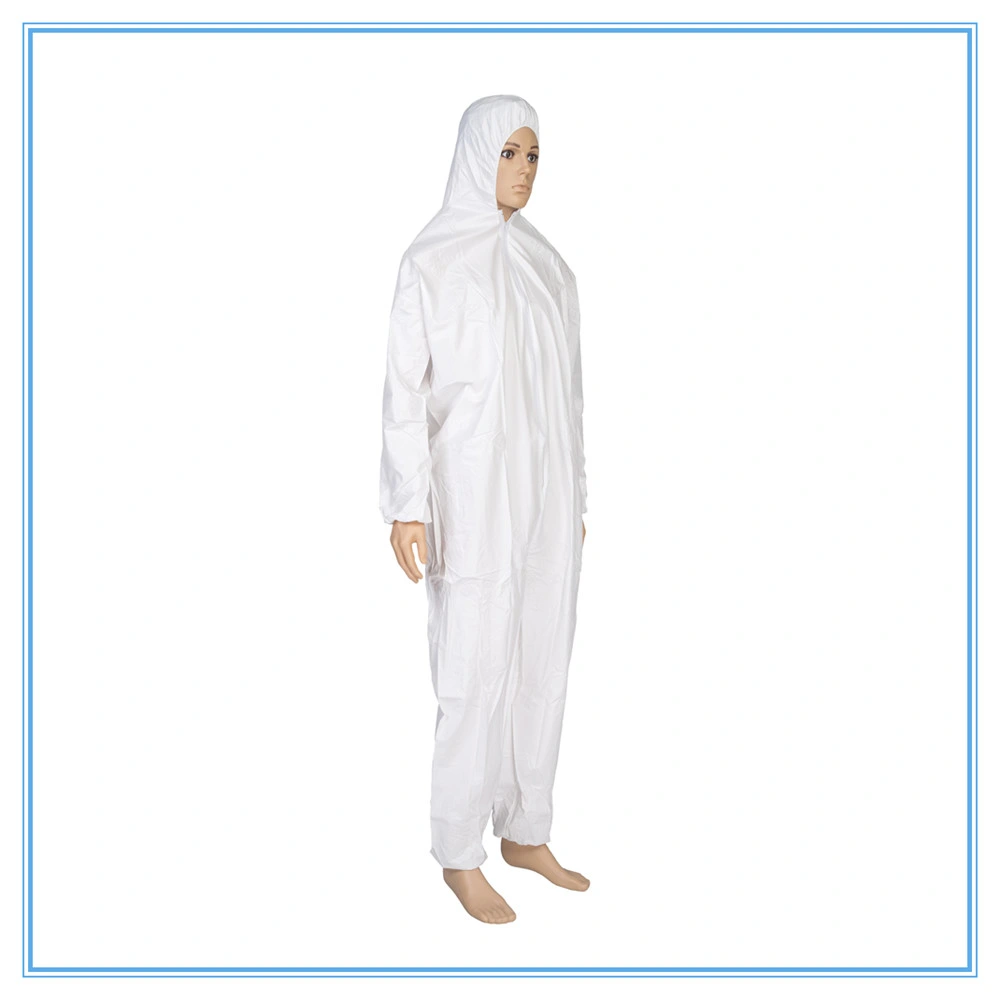 Type 5 6 SMS PPE Coverall Suit Disposable Overall with Hood