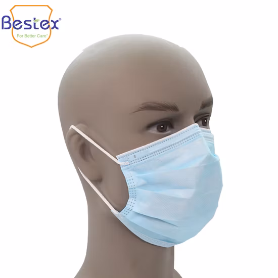 Wholesale Disposable Surgical Hospital Masks Black Face Mask 3ply Nose Mask Earloop Disposable Medical Face Mask Anti-Dust Mask for Adult From China Mascarillas